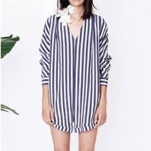Kaelen Striped Romper